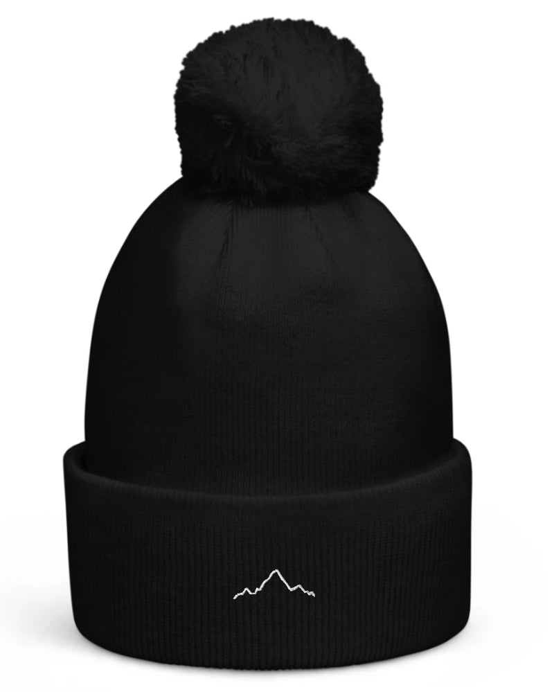 Bonnet bordeaux brodé de djurdjura, la montagne de kabylie par azamoul mode et accessoires berbères amazighs