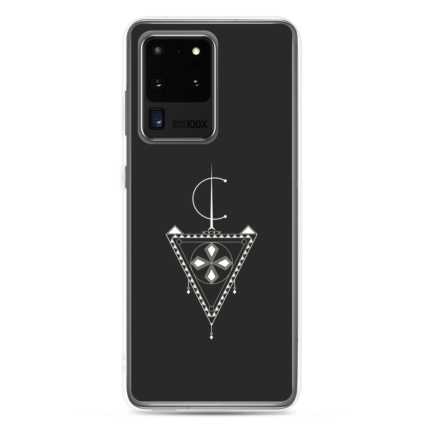 Coque de téléphone rigide avec avec le design Afzim Tiseghnest , symbole berbère et bijou kabyle berbère pour samsung