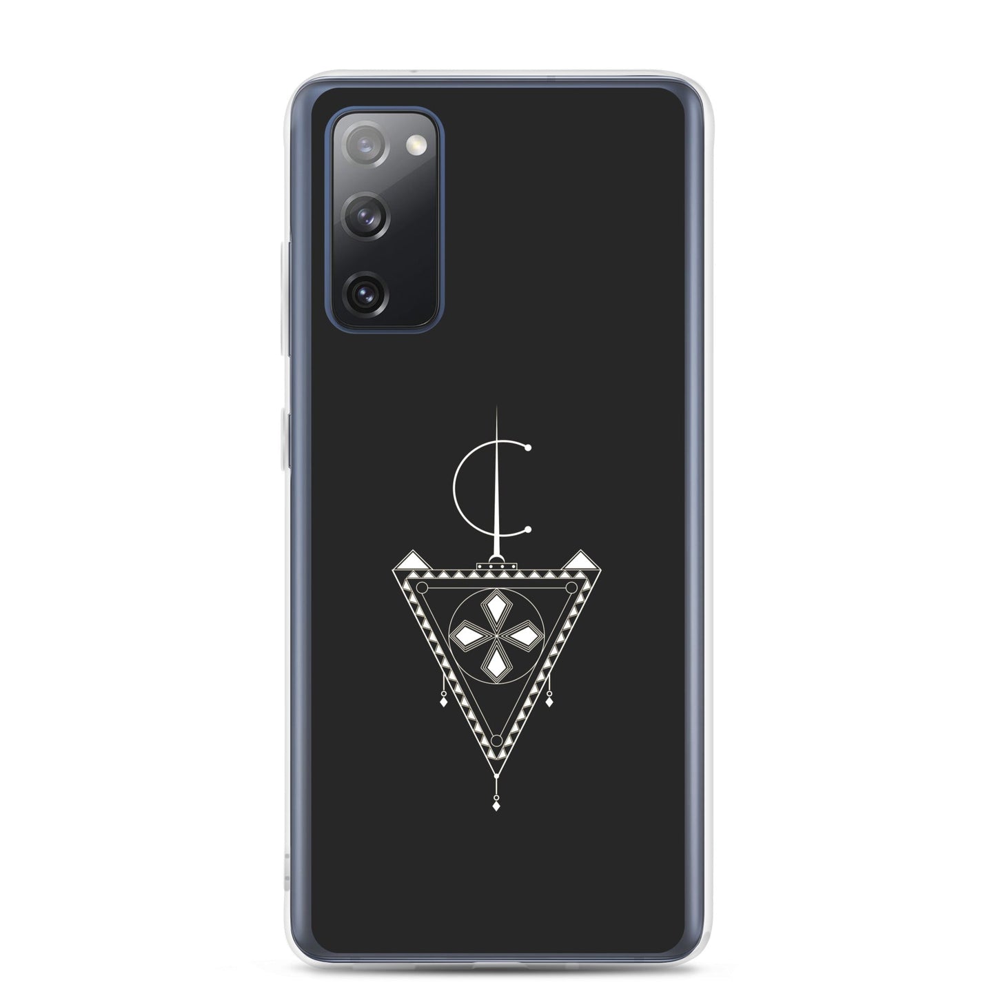 Coque de téléphone rigide avec avec le design Afzim Tiseghnest , symbole berbère et bijou kabyle berbère pour samsung