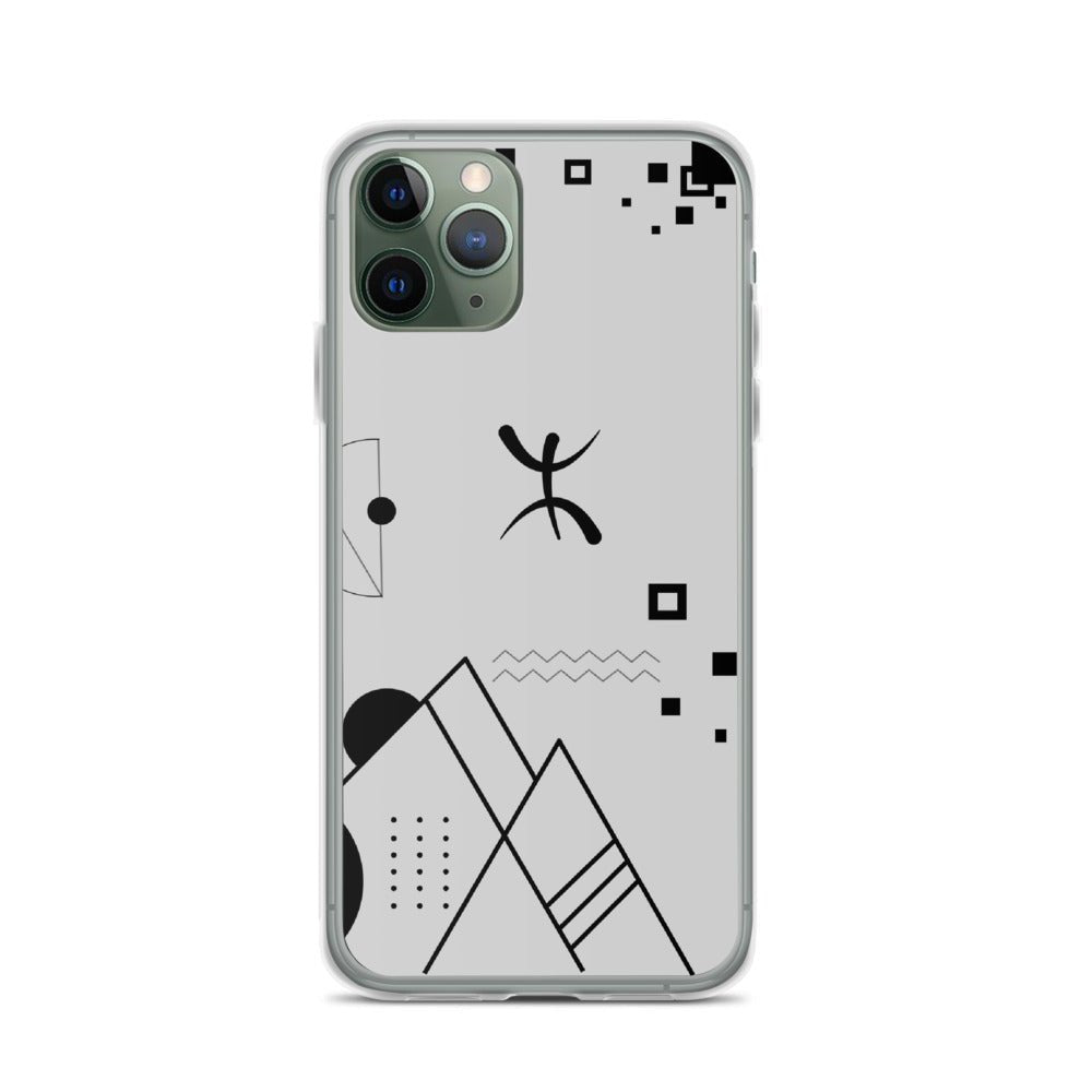 Coque pour iPhone 11 pro abstract amazigh avec le symbole berbère YAZ par azamoul de mode et accessoires berbères