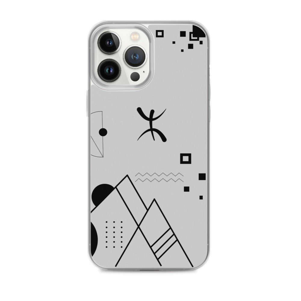 Coque de téléphone iphone 13 pro max ⵣ abstract amazigh qui montre l'univers berbère avec symbole berbère YAZ par azamoul de mode et accessoires berbères