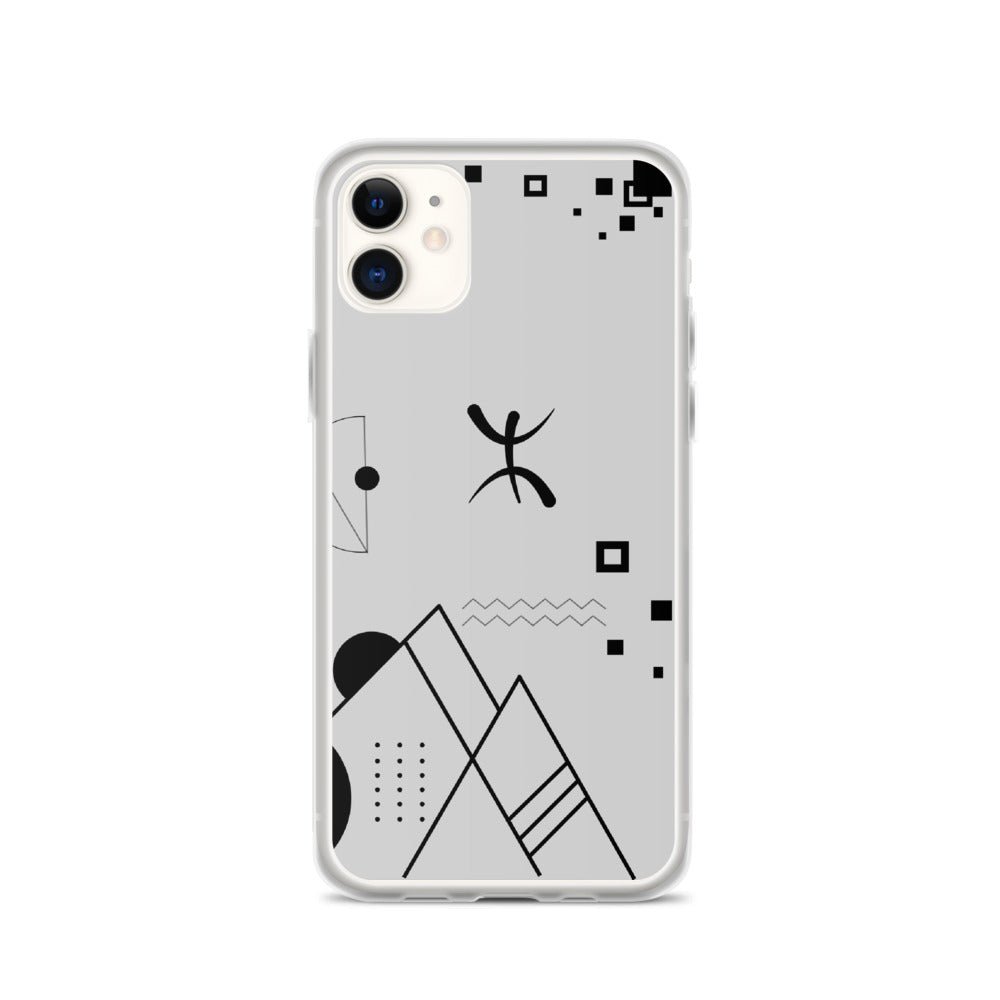 Coque pour iPhone 12 mini abstract amazigh avec le symbole berbère YAZ par azamoul de mode et accessoires berbères