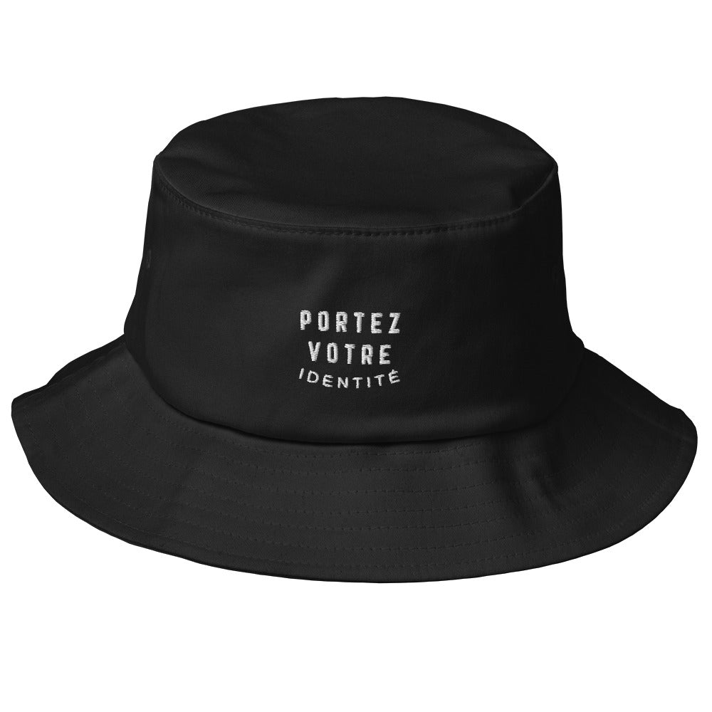 Bob portez votre identité- pour Hommes et Femmes - 100% Coton - Imprimé en France - bob noir par azamoul mode et accessoires berbères amazigh