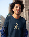 T-shirt Yaz pour homme par Azamoul mode et accessoires berbères amazigh de couleur marine 100% Coton Bio