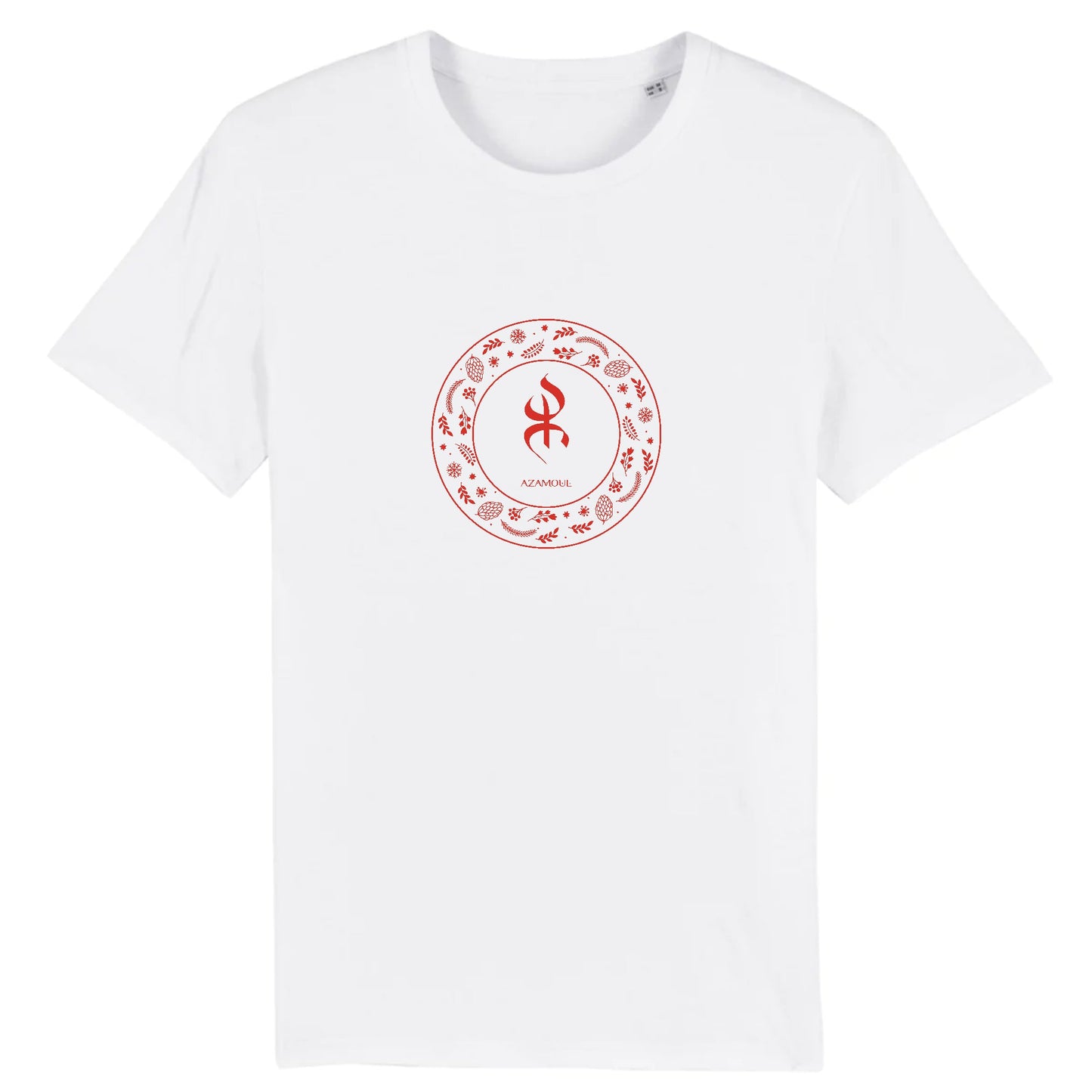 tshirt YAZ pour homme symbole berbère du peuple libre par azamoul mode et accessoires berberes couleur Blanc