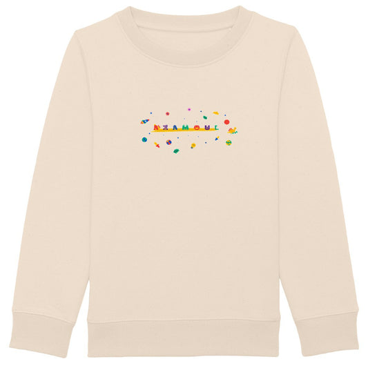 Pull Premium+ Azamoul Kids Univers - Imprimé en France - 100% Coton Bio