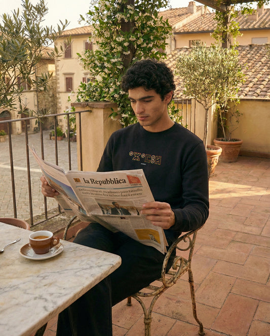 Pull AZAMUL Tifinagh pour homme - Premium en Coton Bio - Imprimé en France