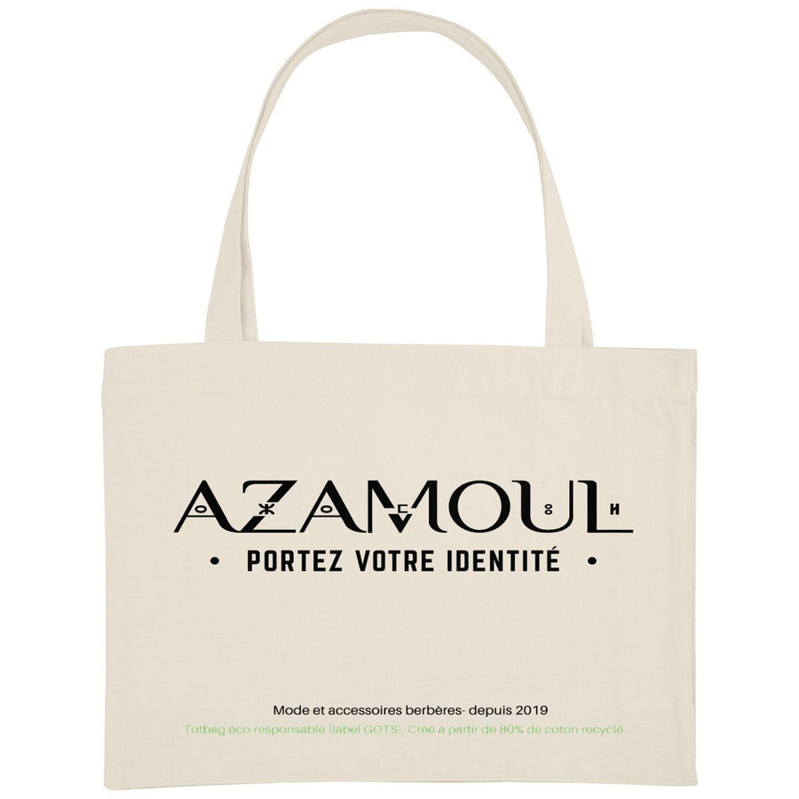 Sac de shopping  azamoul portez votre identité grande Contenance, accessoire berbère amazigh par azamoul mode et accessoires 