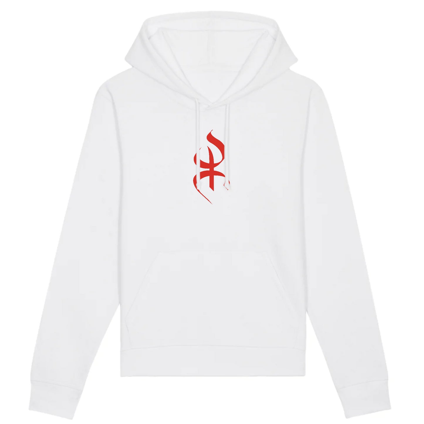 sweat à capuche avec le symbole berbère amazigh YAZ , symbole du peuple libre amazigh, par azamoul mode et accessoires berbères de couleur Blanc