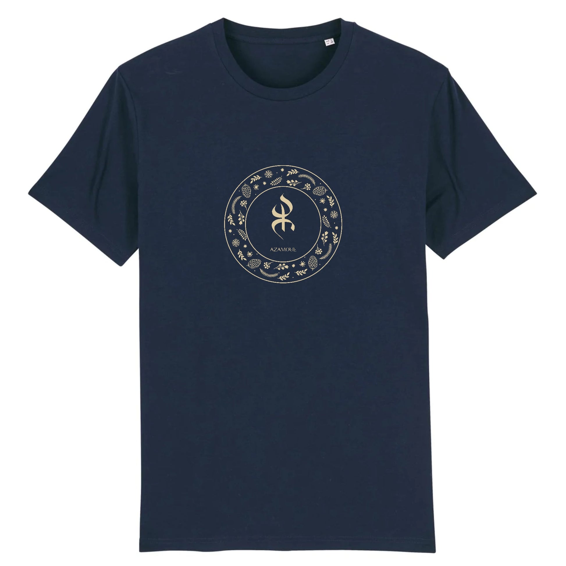 tshirt YAZ pour homme symbole berbère du peuple libre par azamoul mode et accessoires berberes couleur  Marine