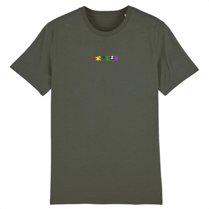 tshirt brodé azamoul en langue berbère tifinagh couleur noir par azamoul mode et accessoires berbères couleur Kaki