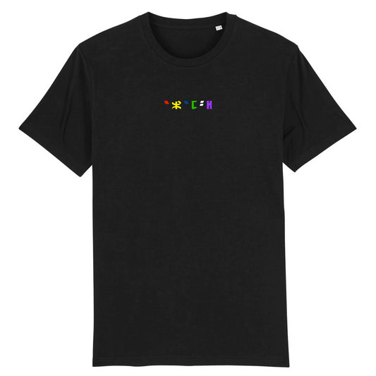 tshirt brodé azamoul en langue berbère tifinagh couleur noir par azamoul mode et accessoires berbères couleur noir