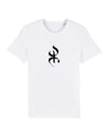 T-shirt blanc 100% Coton Bio made in France au symbole Yaz Amazigh par Azamoul mode et accessoires berbères