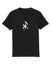 T-shirt noir 100% Coton Bio made in France au symbole Yaz Amazigh par Azamoul mode et accessoires berbères