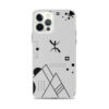 Coque pour iPhone 12 pro max abstract amazigh qui montre l'univers berbère avec symbole berbère YAZ par azamoul de mode et accessoires berbères