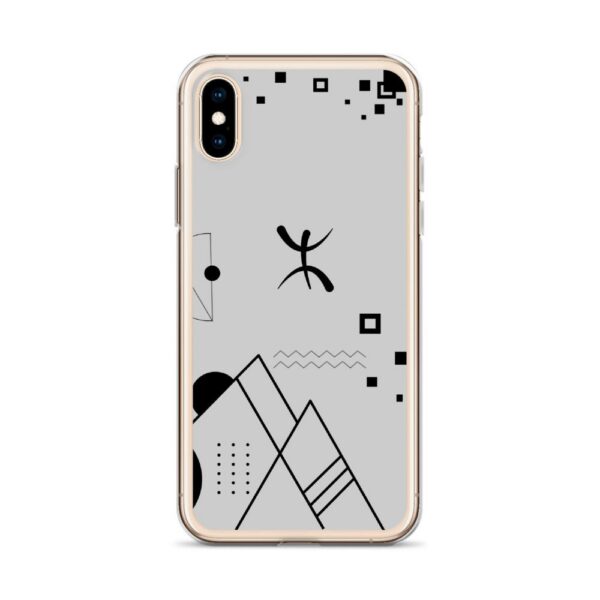 Coque pour iPhone X / XS  abstract amazigh qui montre l'univers berbère avec symbole berbère YAZ par azamoul de mode et accessoires berbères