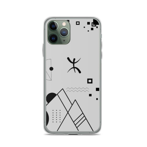Coque pour iPhone 11 pro abstract amazigh avec le symbole berbère YAZ par azamoul de mode et accessoires berbères