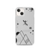 Coque telephone iphone 13 abstract amazigh qui montre l'univers berbère avec symbole berbère YAZ par azamoul de mode et accessoires berbères