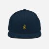 Casquette Snapback au symbole Yaz brodé symbole des peuples libres des berbères amazigh par azamoul mode et accessoires de couleur  bleu marine