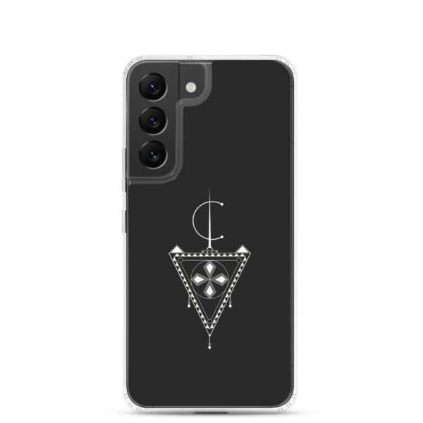 Coque de téléphone rigide avec avec le design Afzim Tiseghnest , symbole berbère et bijou kabyle berbère pour samsung