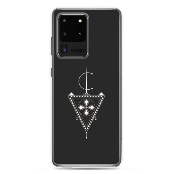 Coque de téléphone rigide avec avec le design Afzim Tiseghnest , symbole berbère et bijou kabyle berbère pour samsung
