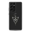 Coque de téléphone rigide avec avec le design Afzim Tiseghnest , symbole berbère et bijou kabyle berbère pour samsung