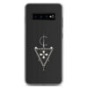 Coque de téléphone rigide avec avec le design Afzim Tiseghnest , symbole berbère et bijou kabyle berbère pour samsung