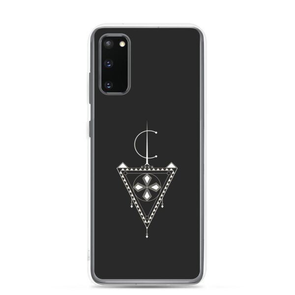 Coque de téléphone rigide avec avec le design Afzim Tiseghnest , symbole berbère et bijou kabyle berbère pour samsung