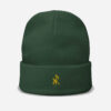 Bonnet brodé au Yaz symbole berbère des hommes libres des berbères amazigh par azamoul mode et accessoires couleur verte