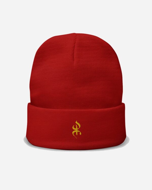 Bonnet brodé au Yaz symbole berbère des hommes libres des berbères amazigh par azamoul mode et accessoires couleur rouge