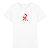 Tshirt blanc pour enfant avec le symbole berbère amazigh YAZ, symbole du peuple libre par azamoul mode et accessoires berbères