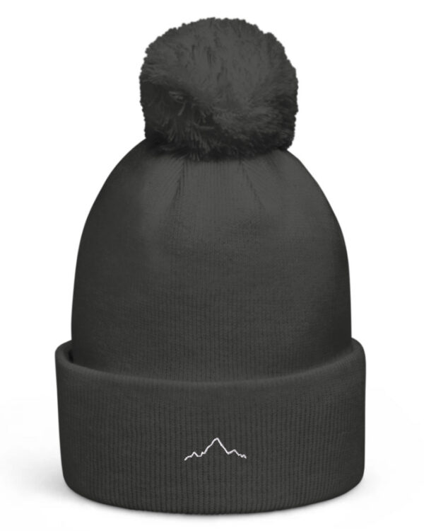 Bonnet bordeaux brodé de djurdjura, la montagne de kabylie par azamoul mode et accessoires berbères amazighs