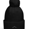 Bonnet bordeaux brodé de djurdjura, la montagne de kabylie par azamoul mode et accessoires berbères amazighs