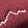Bonnet bordeaux brodé de djurdjura, la montagne de kabylie par azamoul mode et accessoires berbères amazighs