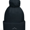Bonnet bordeaux brodé de djurdjura, la montagne de kabylie par azamoul mode et accessoires berbères amazighs