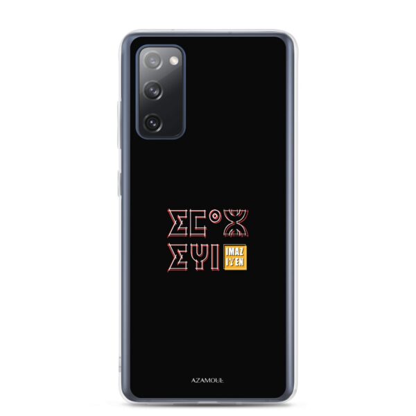 Coque de téléphone Samsung avec le motif berbère Imazighen écrit en tifinagh par azamoul mode et accessoires berbères amazigh pour Samsung Galaxy s20 fe