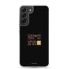 Coque de téléphone Samsung couleur noir avec le motif berbère Imazighen écrit en tifinagh par azamoul mode et accessoires berbères amazigh pour Samsung Galaxy s22 plus