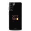 Coque de téléphone Samsung couleur noir avec le motif berbère Imazighen écrit en tifinagh par azamoul mode et accessoires berbères amazigh pour Samsung Galaxy s21 plus