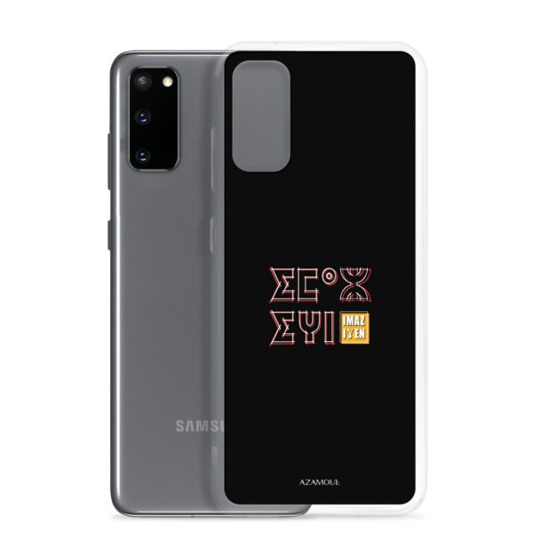 Coque de téléphone Samsung avec le motif berbère Imazighen écrit en tifinagh par azamoul mode et accessoires berbères amazigh pour Samsung Galaxy s20