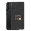 Coque de téléphone Samsung couleur noir avec le motif berbère Imazighen écrit en tifinagh par azamoul mode et accessoires berbères amazigh pour Samsung Galaxy s22 plus