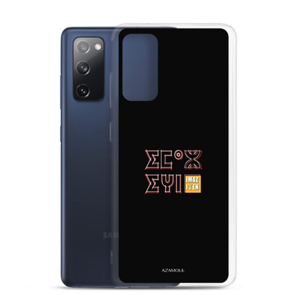 Coque de téléphone Samsung avec le motif berbère Imazighen écrit en tifinagh par azamoul mode et accessoires berbères amazigh pour Samsung Galaxy