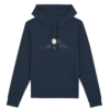 sweat_a_capuche_femme_avec_montagne_djurdjura_de_la_kabylie_couelur_bleu_marine sweat a capuche pour femme avec des montagnes illustrant les montagnes djurdjura de la kabylie en algérie par azamoul mode et accessoires berbères couleur bleu Marine