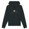 sweat_a_capuche_femme_avec_montagne_djurdjura_de_la_kabylie_couleur_noir sweat a capuche pour femme avec des montagnes illustrant les montagnes djurdjura de la kabylie en algérie par azamoul mode et accessoires berbères couleur noir