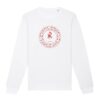 Pull avec le symbole berbère amazigh YAZ , symbole du peuple libre amazigh, par azamoul mode et accessoires berbères de couleur blanc