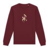pull premium avec le symbole berbère amazigh YAZ , symbole du peuple libre amazigh, par azamoul mode et accessoires berbères de couleur bordeaux