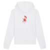 sweat à capuche avec le symbole berbère amazigh YAZ , symbole du peuple libre amazigh, par azamoul mode et accessoires berbères de couleur Blanc