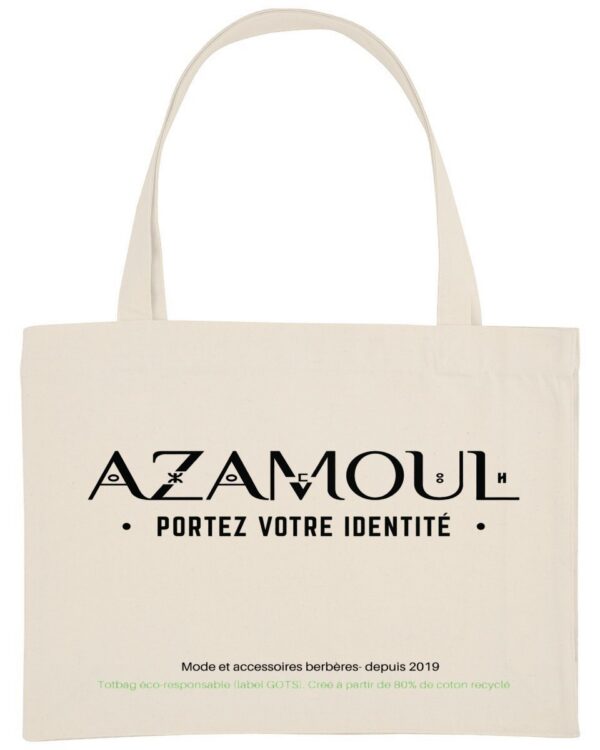 Sac de shopping  azamoul portez votre identité grande Contenance, accessoire berbère amazigh par azamoul mode et accessoires