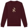 pull avec le symbole berbère amazigh YAZ , symbole du peuple libre amazigh, par azamoul mode et accessoires berbères de couleur bordeaux