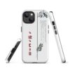 coque pour samsung izumal solide mettant en valeur des symboles de l'identité Amazigh à travers l'alphabet tifinagh et une branche de l'olivier symbole de durabilité et solidité et la montagne djurdjura de la kabylie en algérie