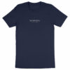 T-shirt Portez Votre Identité pour Homme et écrit azamoul qui signifie symbole ne langue berbère amazigh, par azamoul mode et accessoires berbères couleur bleu marine